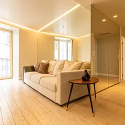 Image from an apartment with Perception Expanded Space technic applied