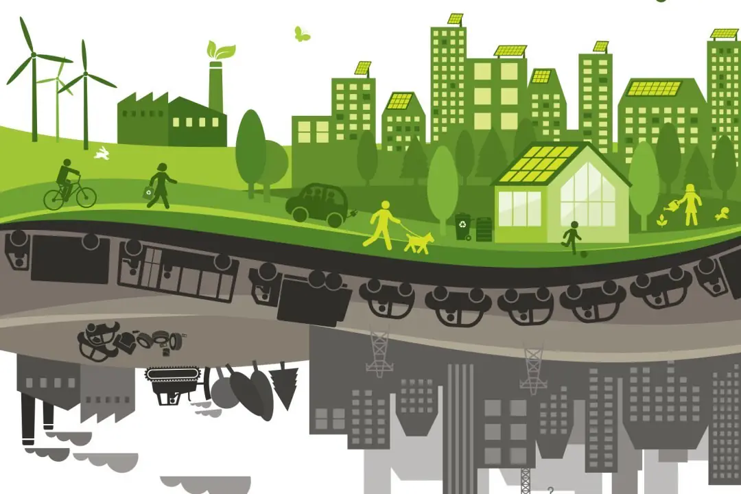 Sustainable cities illustration