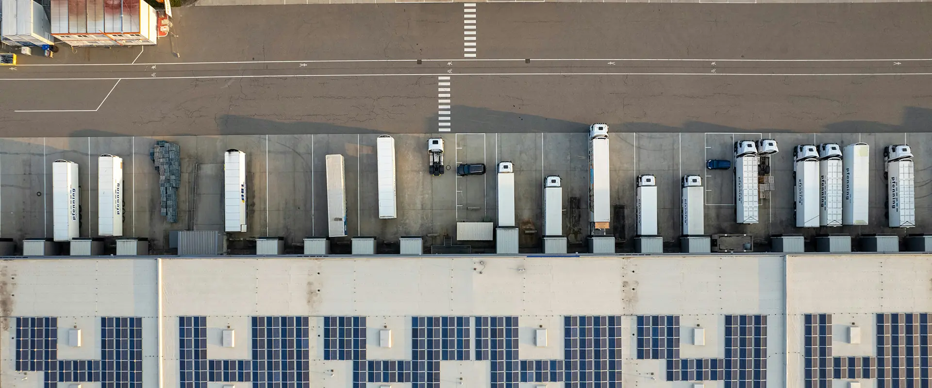 Logistic park bird's eye view